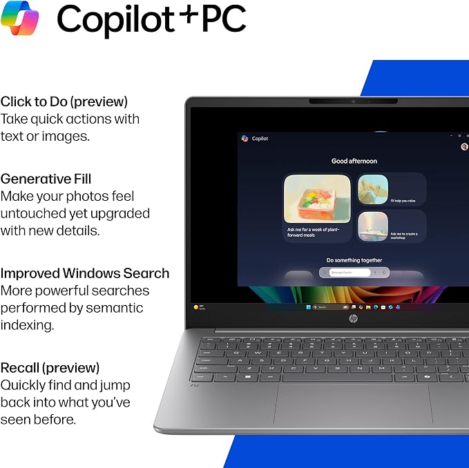 HP OmniBook 3 14 inch Next Gen AI PC, 2K Display, Snapdragon X X1-26-100, 16 GB RAM, 256 GB SSD, Qualcomm Adreno GPU, Windows 11 Home, Nouvelle Silver, 14-hz0288nr - Image 11