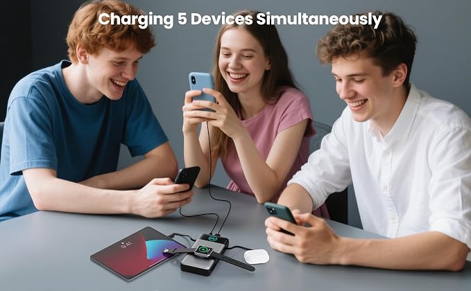 Portable Charger for iPhone with Built-in Cables and AC Wall Plug,Upgraded 40800mah Fast Charging USB C Power Bank,25W PD Travel Essentials Battery Pack for iPhone 17/16/15/14/13,Galaxy,Apple Watch - Image 8