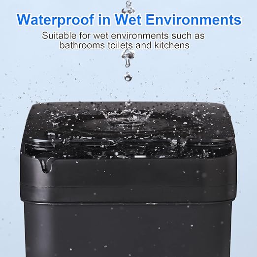 Anborry Bathroom Automatic Trash Can 3 Pack 2.2 Gallon Motion Sensor Touchless - Image 2