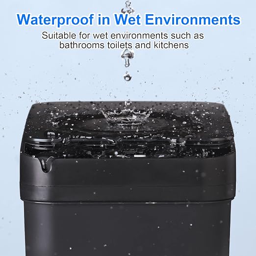 Anborry Bathroom Automatic Trash Can 4 Gallon Touchless Motion Sensor Small - Image 2