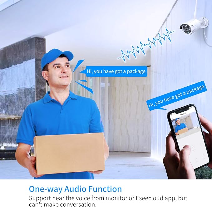 【16CH Expandable】Hiseeu Home Security Camera System, 24/7 Recording, Wired - Image 4