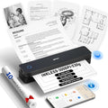 Inkless Portable Printer for Travel, Wireless Thermal Printer Supports 8.5 x by iDPRT