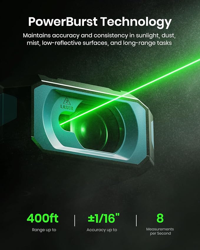 MILESEEY S50 Green Laser Measure Bundle - Image 7