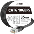 Jadaol Cat 6 Ethernet Cable 35 ft, 10Gbps Support Cat8 Cat7 Network, Flat RJ45 by Jadaol