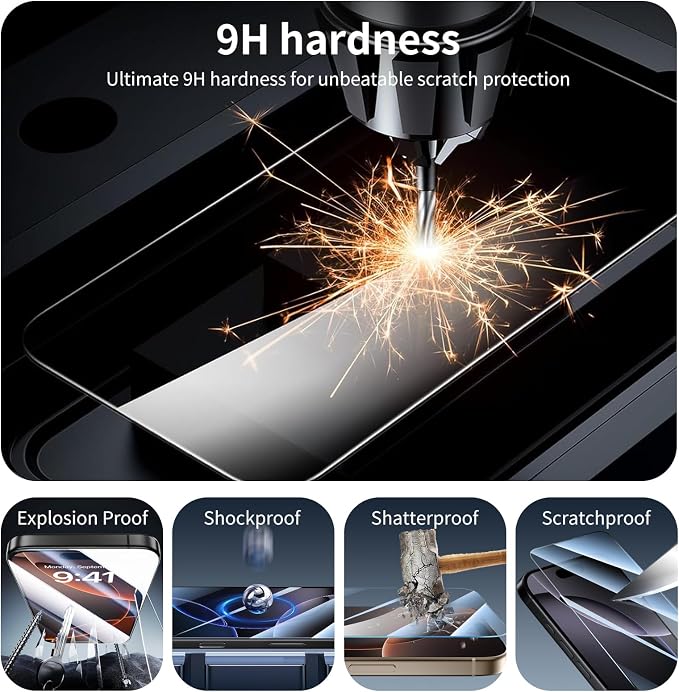 3+3+1-Pack, Screen Protector and Camera Lens Protector - Image 4