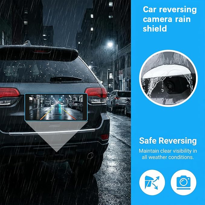 Car Rear View Camera Cover, Waterproof Vehicle Backup Lens Protector Sticker - Image 3