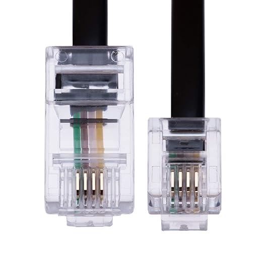 Keple 1m RJ11 to RJ45 Cable Phone Telephone Cord RJ11 6P4C to RJ45 8P8C by Keple