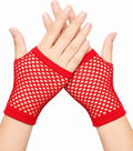 Seeksmile Women's Girls 80's Theme Party Emo Fingerless Arm Fishnet Gloves by Seeksmile