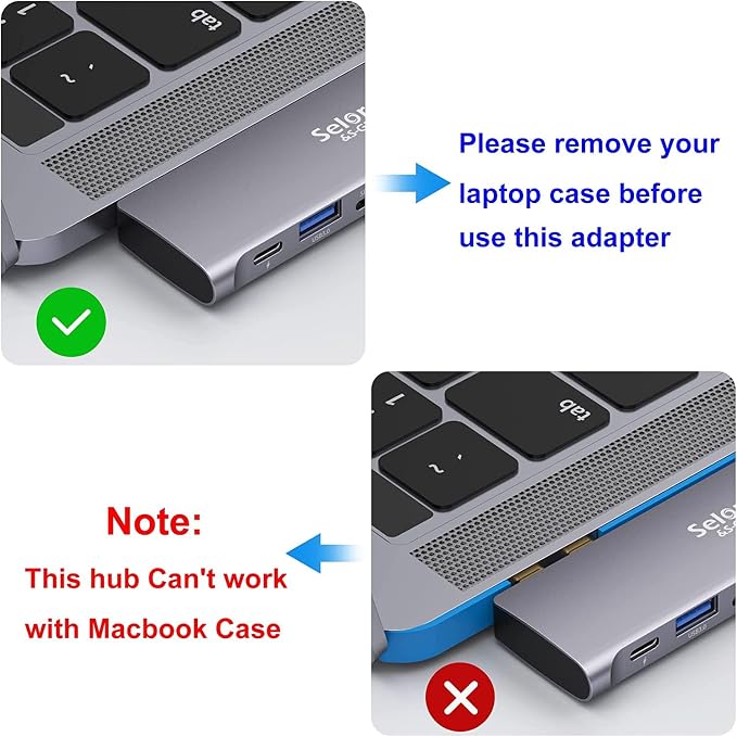 USB C Adapter for MacBook Pro/Air M1 M2 M3 2021 2020 2019 13" 15" 16", 6 in 1 - Image 5