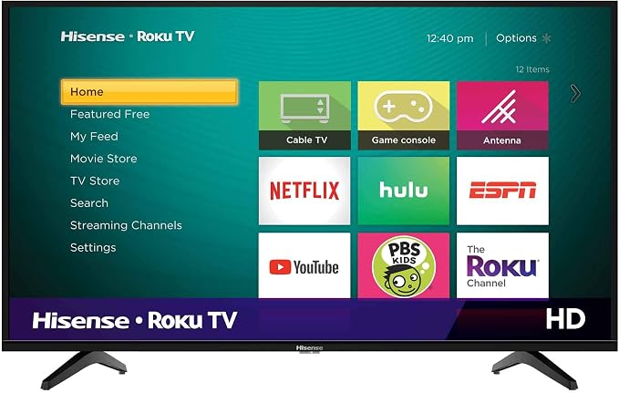 Hisense 43-Inch Class H4 Series LED Roku Smart TV with Alexa Compatibility (43H4F, 2020 Model) by Hisense
