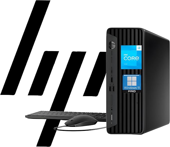 HP ProDesk 400 G9 SFF Business Desktop Computer, Latest 13th Gen Intel Core i3 CPU, 32GB RAM, 1TB PCle SSD, Dual 4K Display Support, USB-C, HDMl, RJ-45, Wi-Fi, Wired Keyboard & Mouse, Windows 11 Pro by Unknown