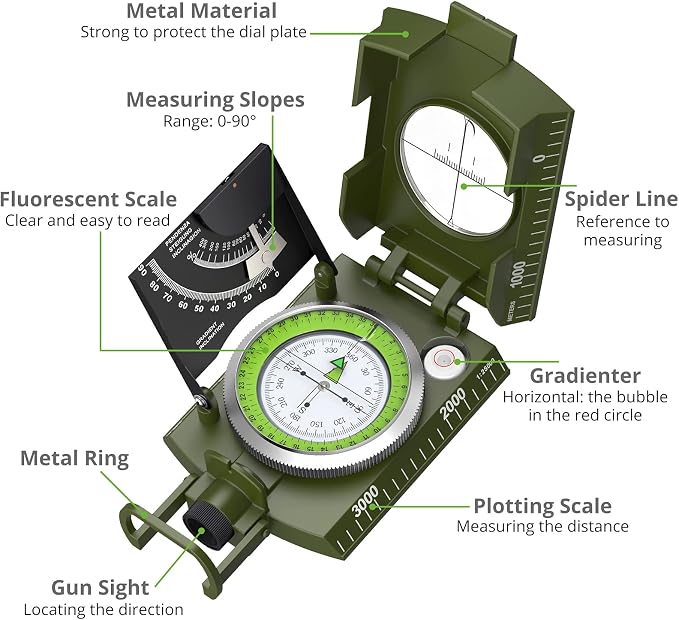 Proster IP65 Compass Hiking Survival - Image 2