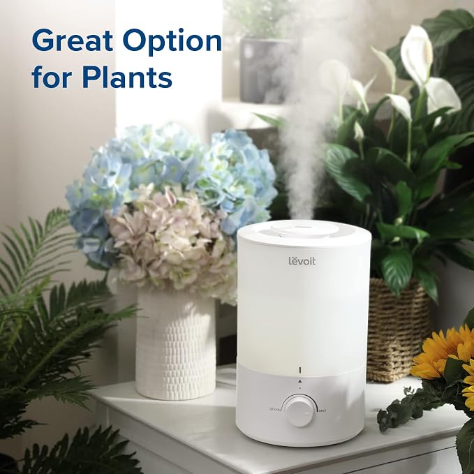 LEVOIT - Humidifiers for Bedroom - Quiet (3L Water Tank) - Cool Mist/Top Fill/Essential Oil Diffuser/25Watt - Home/Large Room - 360° Nozzle - Rapid Ultrasonic Humidification for Baby Nursery/Plant - Image 7