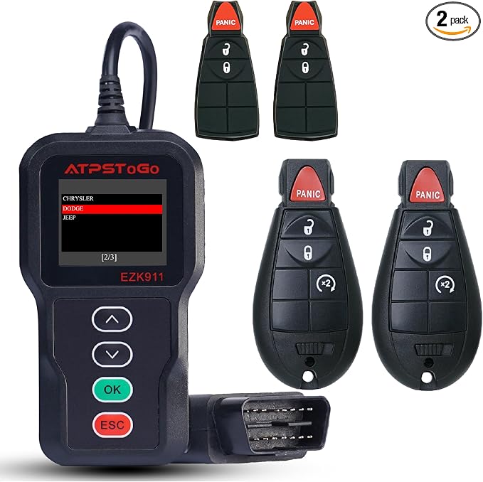 DIY Key Fob Replacement Fits for 2013 2014 2015 2016 2017 Dodge Ram 1500 2500 by ATPSTOGO