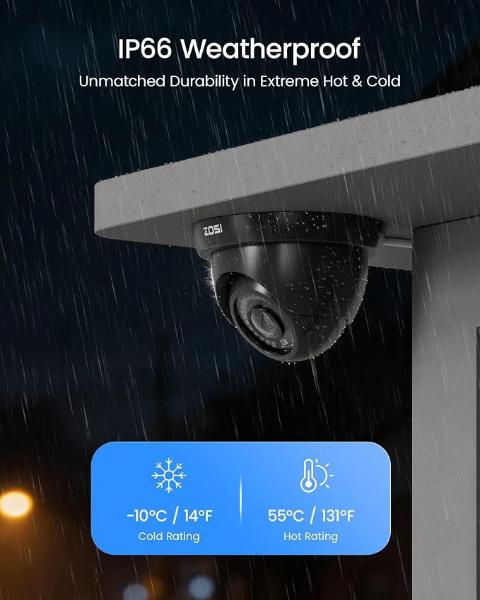 ZOSI 5MP Lite 8 Channel H.265+ Home Security Camera System, 8CH 5MP - Image 4