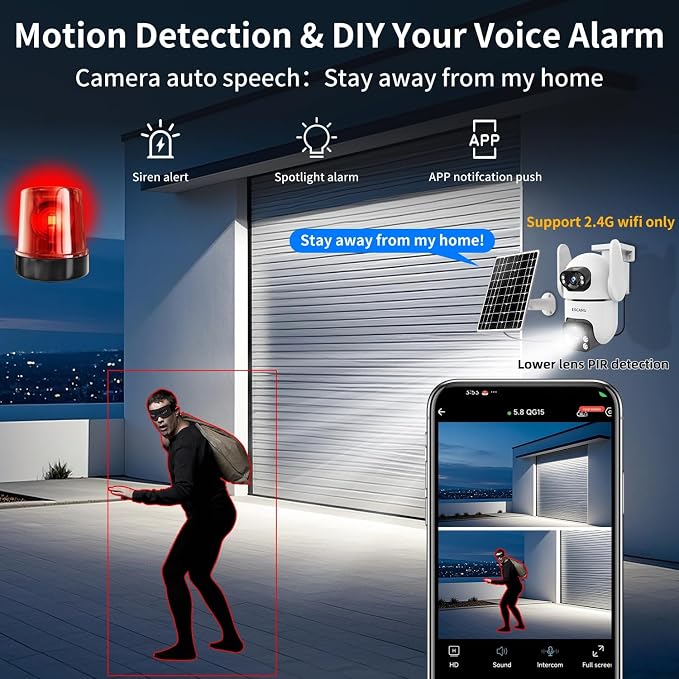 Dual Lens Security Cameras Wireless Outdoor - Image 4