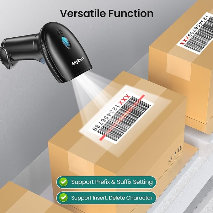 2D 1D Barcode Scanner : USB Wired Inventory QR Scanner - Image 7