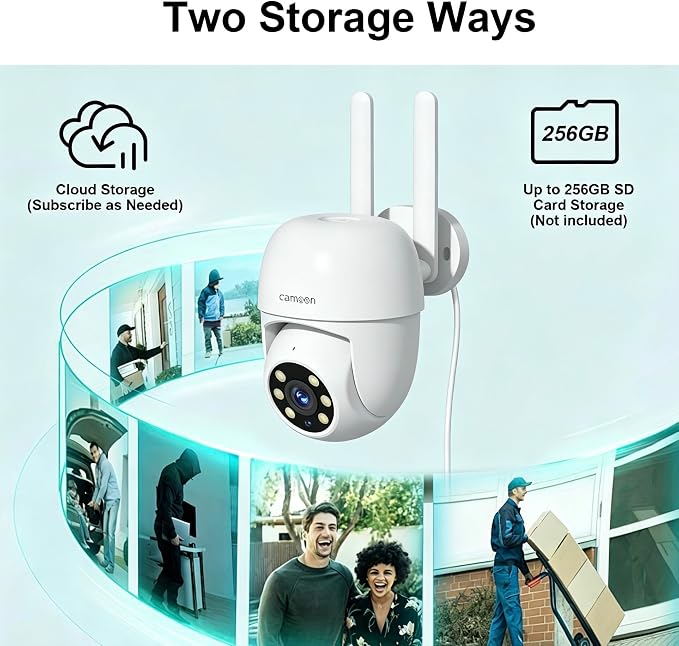 WiFi Security Camera Outdoor Wired, 2.4/5GHz Wi-Fi Camera - Image 6