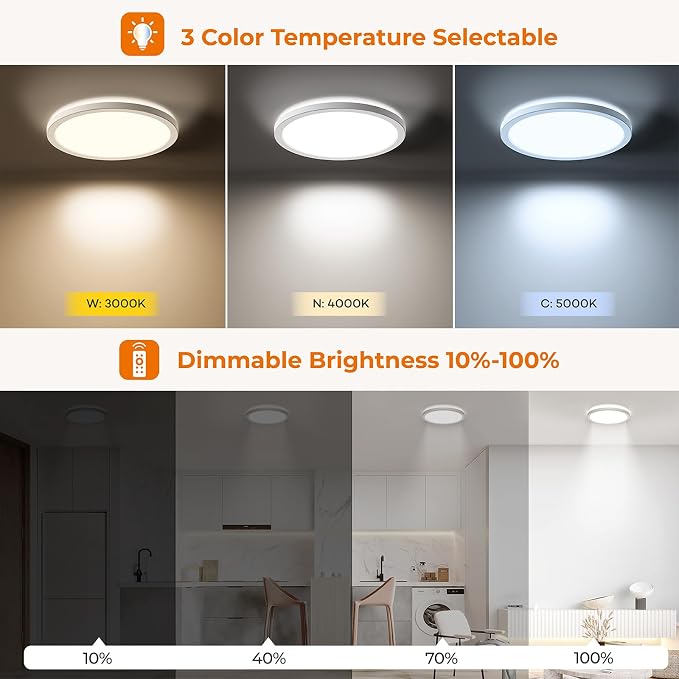 Matane Dimmable Motion Sensor LED Ceiling Light - Image 2