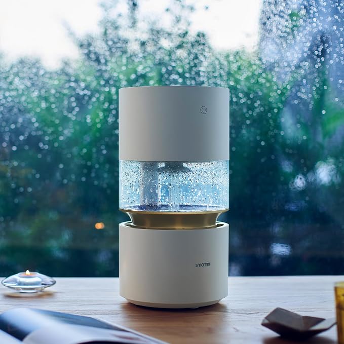 Smartmi Evaporative Humidifiers for Bedroom home, Rainforest Air Humidifier, 3L No Mist Cool Humidifier with Top Fill Design, Smart Humidity Control, Works with HomeKit Alexa Google Assistant - Image 8
