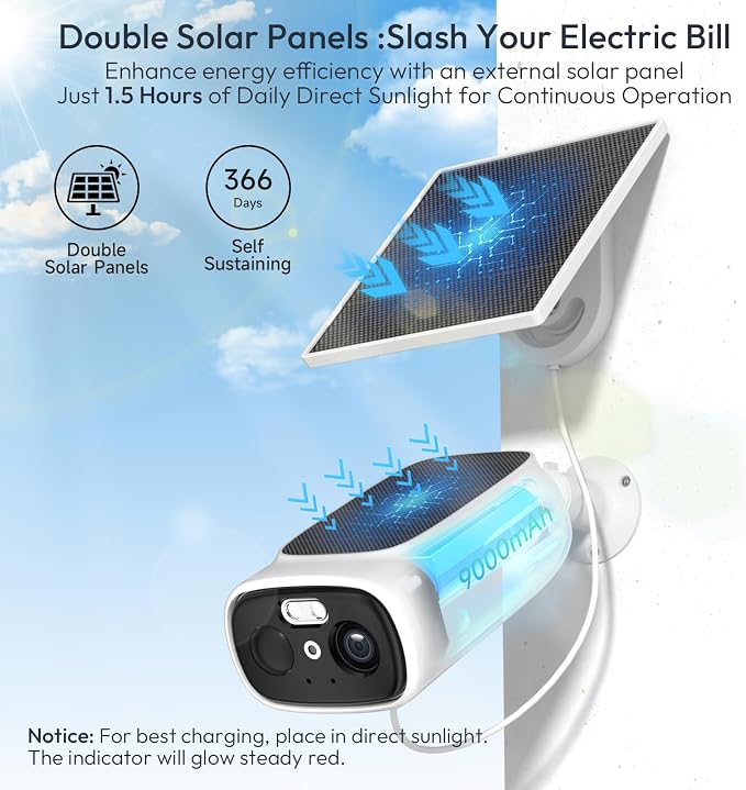2pc 2.4G/5G WiFi Cameras for Home Security - Image 3