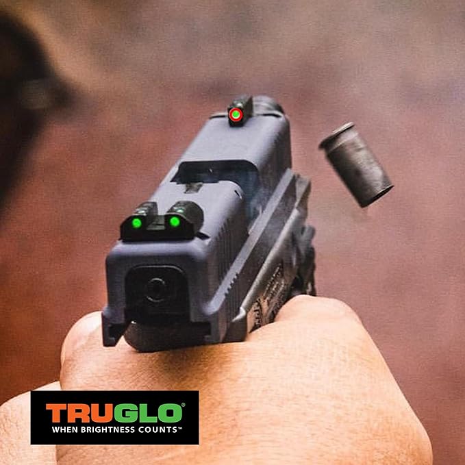 Truglo TFX PRO Handgun Sight, Glowing Shock Proof Tritium and Fiber Optic Night - Image 5