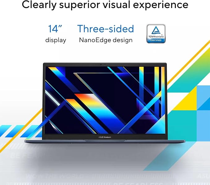 ASUS Vivobook 14" Laptop - FHD (1920 * 1080) - Intel Core i7-1355U - 10 Cores - Intel UHD Graphics - Copilot - Privacy Camera - Windows 11 Home - w/Wireless Mouse (12GB RAM | 512GB SSD) - Image 5