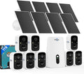 Hiseeu Solar Security Cameras Wireless Outdoor System, 8 Cam-Kit, Expandable to by Hiseeu