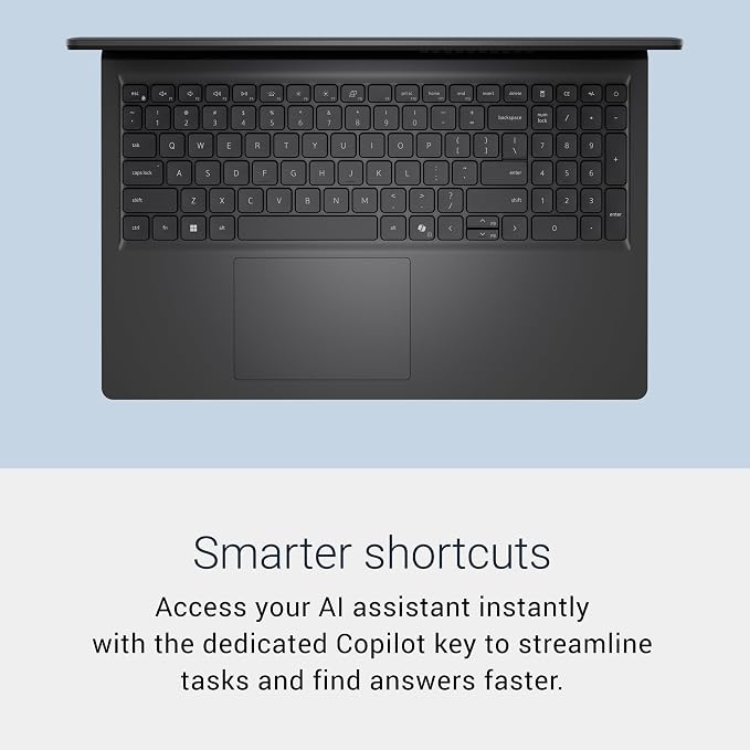 Dell 15.6 Laptop, FHD, Intel Core Ultra 5 225U, 16GB RAM, Windows 11 Home | Anti-Glare 300 Nits WVA, Intel Graphics, DDR5, 512GB SSD, Backlit Keyboard, Wi-Fi 6, Carbon Black, Business Ready, D15260 - Image 5