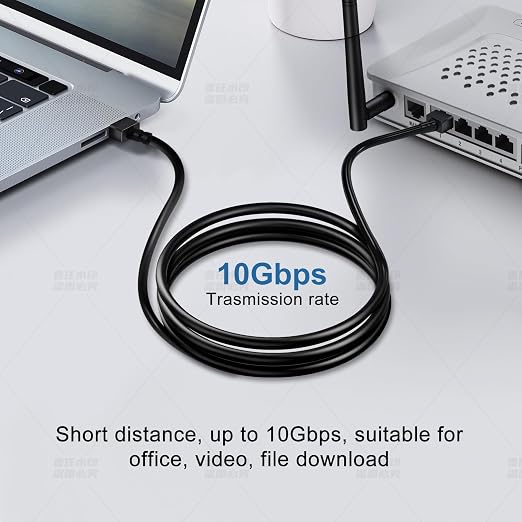 Ultra Slim Cat 6 Ethernet Cable 6.6 Feet, Flexible Rj45 Cat 6a LAN Cord - Image 2
