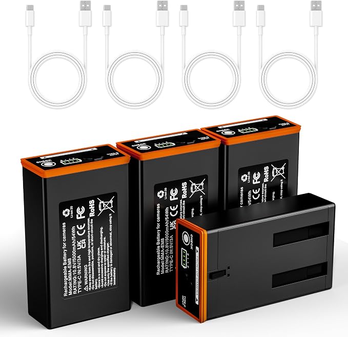 4-Pack 5000mAh Replacement Battery by Unknown