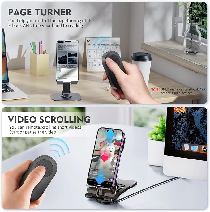 Remote Control for TikTok, Wireless Remote Camera Control Shutter - Image 4