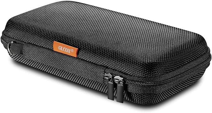 GLCON Portable Protection Hard EVA Case for External Battery,Cell Phone,GPS,Hard Drive,USB Charging Cable,Carrying Bag Mesh Inner Pocket,Zipper Enclosure,Universal Travel Pouch Bag by GLCON