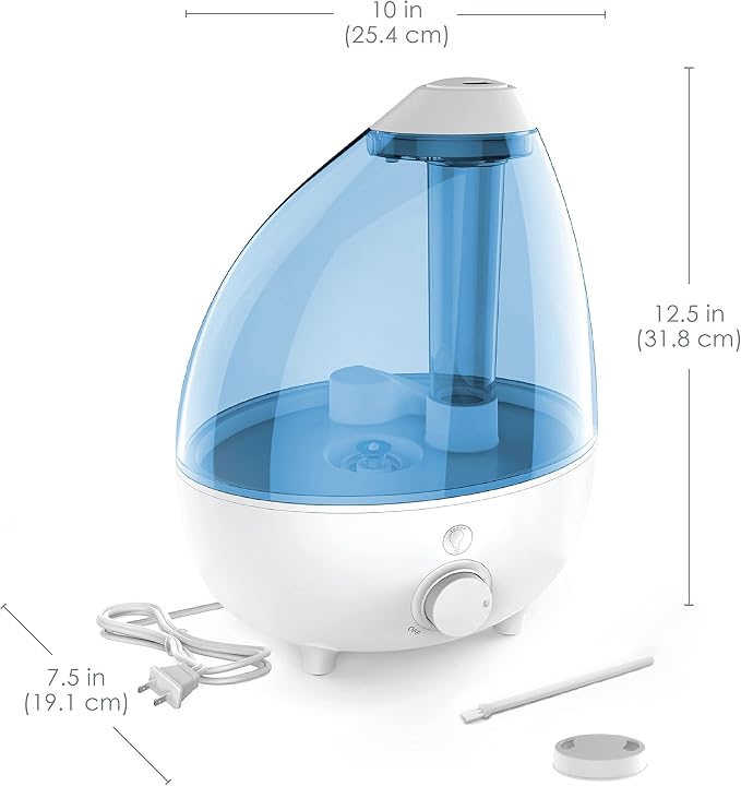 Pure Enrichment MistAire XL Ultrasonic Cool Mist Humidifier - All Day Operation for Large Rooms, 1 Gallon Tank, Variable Mist Control, Automatic Shut-Off, Whisper Quiet, and Optional Night Light - Image 7