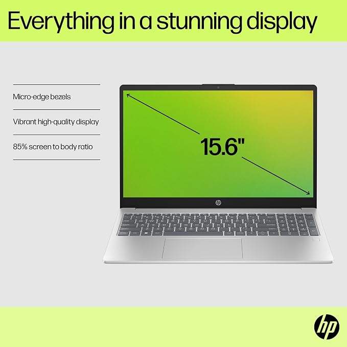 HP Essential 15.6" Laptop, 2026 Edition, 8GB RAM, 256GB SSD, Win11 | Intel 4-Core CPU, Everyday Student Computer, WiFi 6, Long Battery Life, Thin & Light PC for Business, Home Entertainment - Image 6