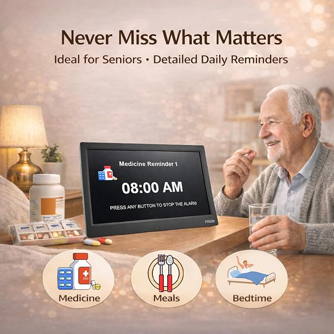 11.5'' Dementia Clocks for Seniors Extra Large, Senior Clocks - Image 4