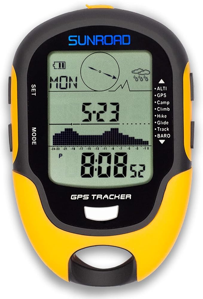 Altimeter GPS Digital Waterproof Outdoor Altitude Pre-Warning Remind Compass by SunRoad