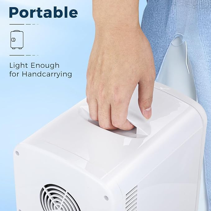 Antarctic Star Compact Refrigerator, Portable Mini Fridge, Skin Care 4L Capacity/6 Cans, for Bedroom, Car, Office & Dorm, Small Cooler for Cosmetics, Beverage and Food, White - Image 6