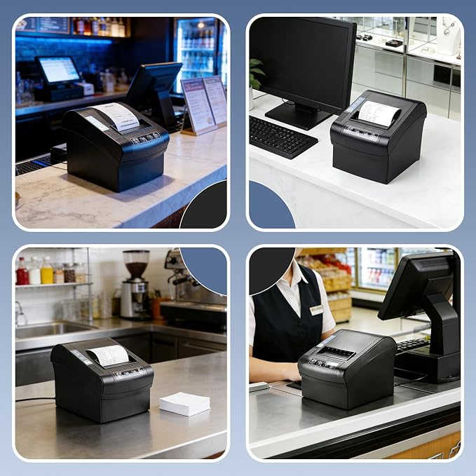 NETUM 80mm Thermal Receipt Printer, WiFi POS Printer - Image 7