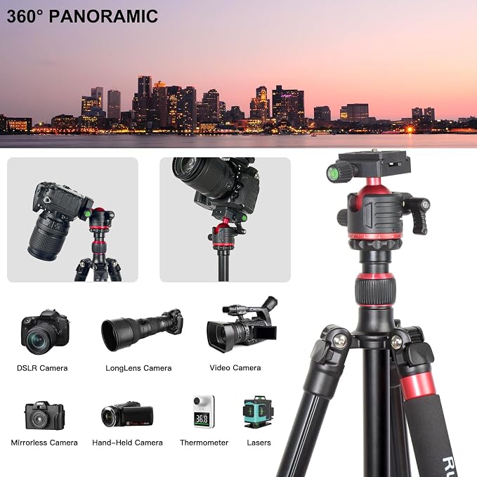 Travel Tripod, Video Camcorders, Action Cameras, Telescopes...8.8lbs - Image 2