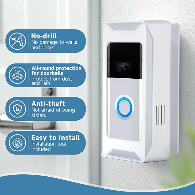 Anti-Theft Video Doorbell Mount Compatible - Image 3