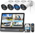 《80ft IR Night Vision & All-in-One DVR》Wired Security Camera System Outdoor by OHWOAI