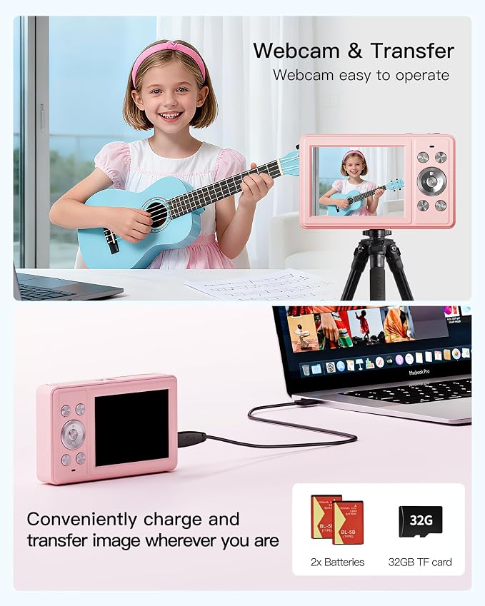 Digital Camera, FHD 1080P Point and Shoot Camera - Image 8