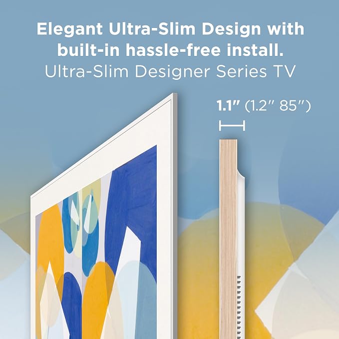 TCL 75 Inch Class NXTVISION Series Picture Frame Art TV | 75A300W, Latest Model | QLED 4K HDR Smart Google TV | 120HZ Dolby Atmos Audio | Alexa Google Apple Streaming Television | Easy Install - Image 3