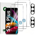 Screen Protector for Galaxy S24 Plus with2 Pack Camera Lens Protector, Support by Unknown