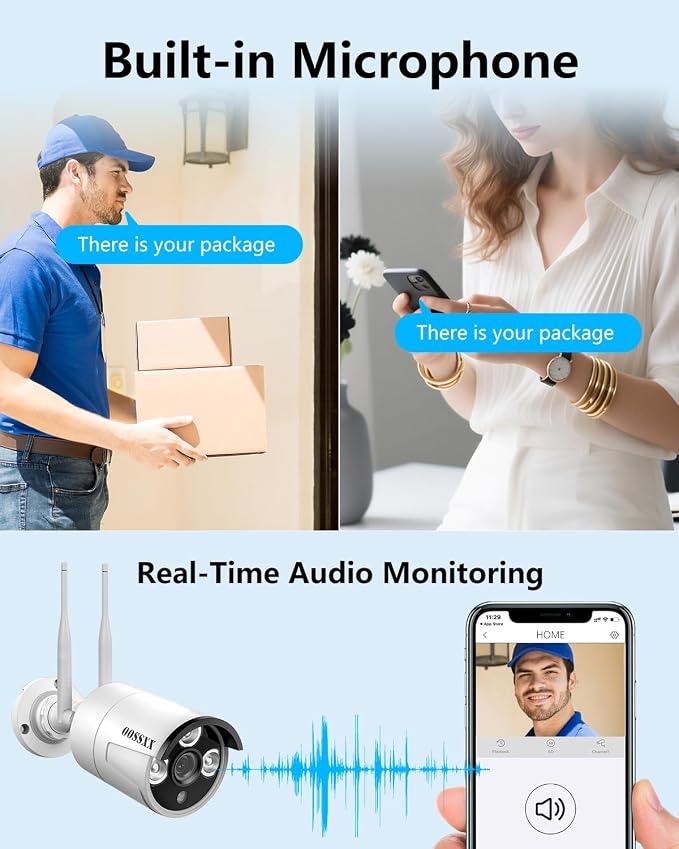 Wireless Security Camera System, 16CH WiFi NVR - Image 2