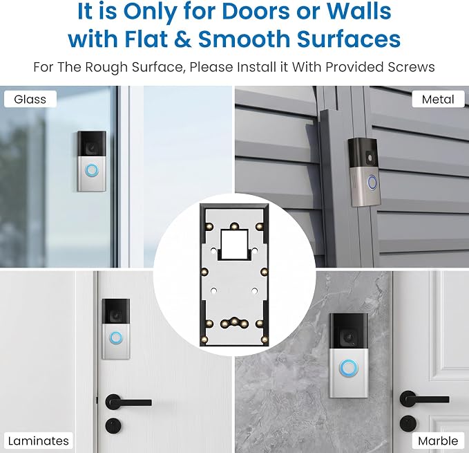 No-Drill Adhesive Doorbell Mount - Image 5