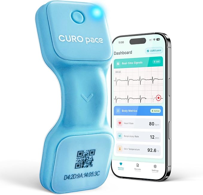 Ultra-Thin Wearable Wellness Patch – Chest-Worn Body Signal Monitor by CUROpace