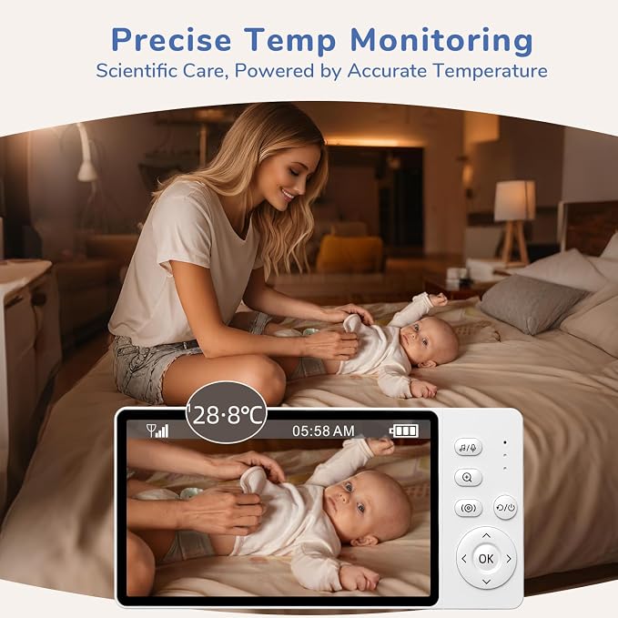 2026 1080P No WiFi Video Baby Monitor, HD Night Vision, Two-Way Talk, - Image 7