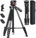 CAMBOFOTO 72" Camera Tripod, Professional Aluminum Tripod Stand by CAMBOFOTO